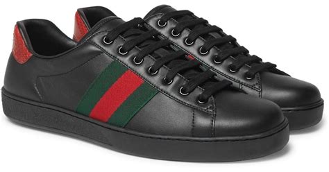 black mens gucci shoes